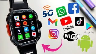 PGD WATCH 5G  SMARTWATCH SISTEMA FULL ANDROID 81  4GB RAM 64GB ROM  Dual Câmera  REVIEW [upl. by Rosalia]