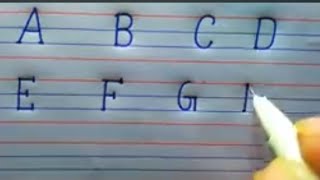 beautiful English handwriting  capital alphabet practice a to z [upl. by Attikram]