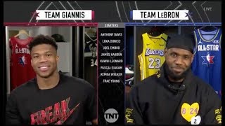 Team Giannis amp Team LeBron Draft  2020 NBA AllStar [upl. by Nasus879]