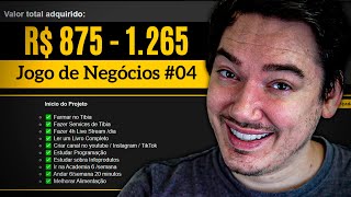 PRIMEIROS R1000 REAIS E CRIEI UM SITE  R 875  R 1265  DIA 17  23  JOGO DE NEGÓCIOS 04 [upl. by Villada61]