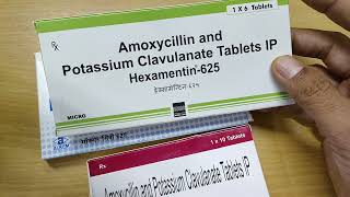 Amoxicillin and Potassium Clavulanate Tablet IP 625mg । Unique Medicine [upl. by Kenway]