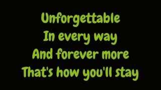 Nat King Cole  Unforgettable Lyrics HD [upl. by Ennairrek140]