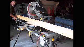 Harbor Freight Slide Compound Miter Saw  First Use [upl. by Horan]