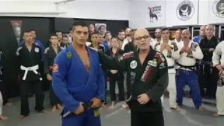 Ricardo Arona visita à academia Carlson Gracie [upl. by Boyes]