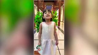 M S Dhonis daughter Ziva singing malayalam song amp cute performance [upl. by Ashlin539]