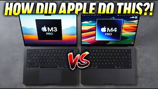 M3 Pro vs M4 Pro MacBook Pro  HOLY SMOKES APPLE 🤯 [upl. by Salokkin]