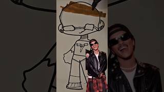 ROSÉ apt Bruno Mars paper doll drawing paperdiy paper art [upl. by Anrapa]