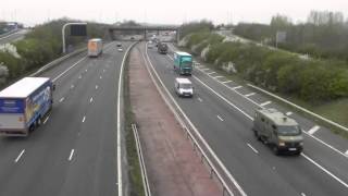 Nuclear weapons convoy on the M40 motorway [upl. by Hanan]