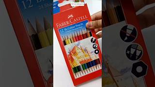 Review Faber Castell 12 bicolour pencils 24 shades  150 rupee only shorts youtubeshorts [upl. by Ardin]