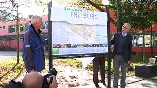 Freiburg  Vauban bekommt neue Infotafel [upl. by Ppik]