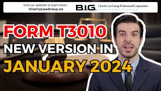 Form T3010 New Version in January 2024 [upl. by Yrevi]