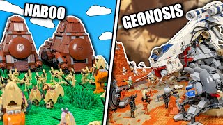 I Built The BIGGEST Star Wars Battles In LEGO [upl. by Einhpets75]