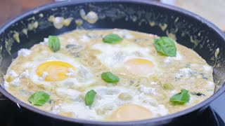 GREEN SHAKSHUKA RECIPE  HOW TO MAKE GREEN SHAKSHUKA [upl. by Norrat]