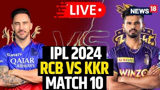 RCB VS KKR LIVE Match  Knight Riders Defeat Royal Challengers Bangalore By 7Wickets  N18L [upl. by Amelina]