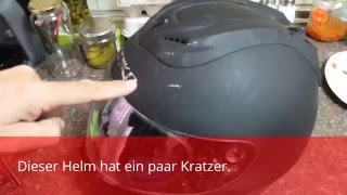 Wie kann ich tiefe Kratzer aus einem Motorradhelm entfernen [upl. by Lotte]