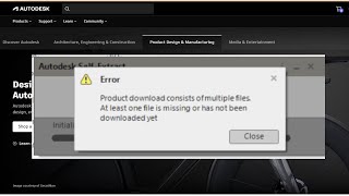 How to Fix Autodesk Software Installation Error Missing or Incomplete Download Files [upl. by Nalro164]