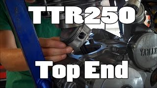 HowTo Yamaha TTR250 Top End Replacement 19992006 3rd patron [upl. by Oirad]