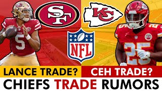 Trey Lance TRADE Chiefs Trade Rumors On Clyde EdwardsHelaire  Shane Buechele vs Blaine Gabbert [upl. by Yazbak]