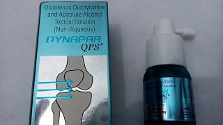 DYNAPAR QPS Spray  Diclofenac Dithylamine amp Absolute Alcohol topical solution use arthritis amp pain [upl. by Aden]