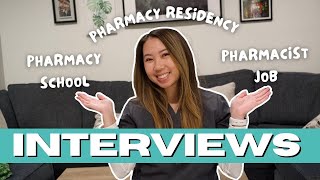 Pharmacy Interviews Tips amp Advice  Pharmacy School Pharmacy Residency Pharmacist Job Interviews [upl. by Semyaj]