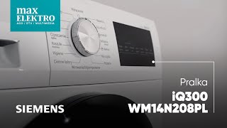 Wydajne Pranie Prezentacja Siemens iQ300 WM14N208PL 🌟 [upl. by Idihc]