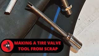 HOW TO MAKE A TYRE VALVE TOOL [upl. by Towers]