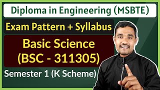 Basic Science Syllabus and Exam Pattern  K Scheme  MSBTE  FY Diploma in Engineering [upl. by Pudendas]