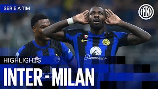 INTER 51 MILAN  HIGHLIGHTS  SERIE A 2324 ⚫🔵🇬🇧 [upl. by Echo73]