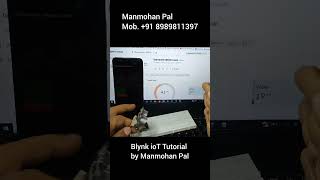 Ultrasonic sensor based water level iot using blynk platform by Manmohan Pal blynk iot [upl. by Joanie963]