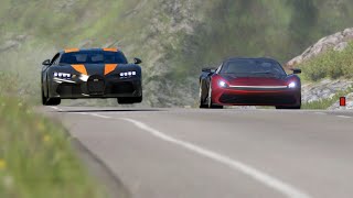 Pininfarina Battista 2020 vs Bugatti Chiron Super Sport 300 2019 at Highlands [upl. by Ami]