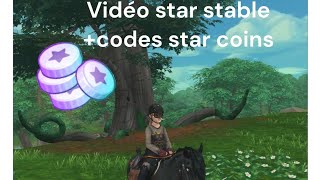 vidéo star stable codes star coins [upl. by Enitsenre]