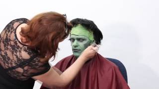 Timelapse Transformation Frankenstein Makeup by Oriental Trading [upl. by Lydell]