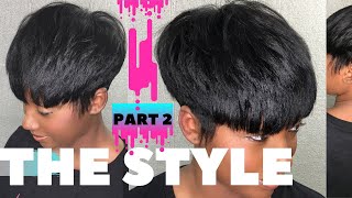 Pixie BOWL CUT Style  EnhanceByLynette [upl. by Aydne]