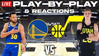 Golden State Warriors vs Utah Jazz  Live PlayByPlay amp Reactions [upl. by Amann833]