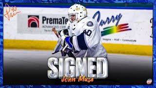 OUR 202324 MVP RETURNS John Muse  Worcester Railers 202425 Player Signing Interview [upl. by Enavi87]