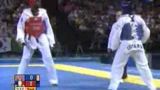 Mohamed Riad Ibrahim and Pascal Gentil Taekwondo Olympic Games Athens 2004 [upl. by Ferne287]