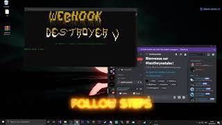 WEBHOOK DESTROYER V V 2 BEST DISCORD WEBHOOK SPAMMER [upl. by Anelegna]