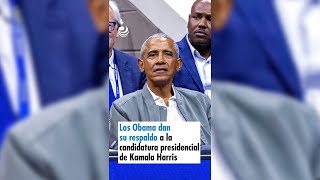 Los Obama dan su respaldo a la candidatura presidencial de Kamala Harris [upl. by Poree]