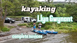 kayaking on Llyn Gwynant Lake North Wales [upl. by Aihsekyw960]