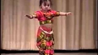 Vinainis Dance Performance  1 year Old Bharata Natyam Most popular Indian Dance [upl. by Munmro]