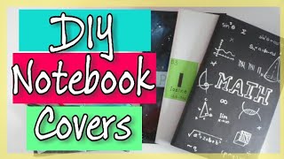 DIY Notebook Cover Ideas I Back to School  Get Creative With Me [upl. by Nahttam]