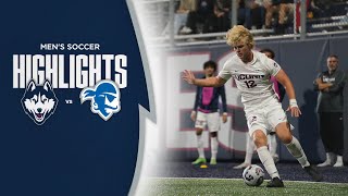 HIGHLIGHTS  UConn Mens Soccer Earns Draw with Seton Hall Saturday [upl. by Dahsraf]