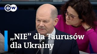 Taurusy dla Ukrainy Scholz obstaje przy swoim „nie” [upl. by Tteve929]