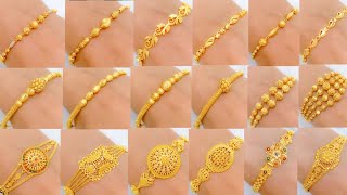 Latest Gold Ladies Bracelet Design With Weight and Price  Gold Bracelet Design Light Weight 2022 [upl. by Ardeha616]