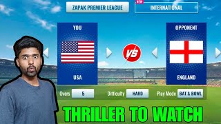 USA Vs England 5 Overs Cricket Gameplay With Facecam Hindi Commentary [upl. by Libbey692]