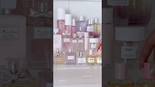 let’s organize my pink perfume collection 🎀✨ perfumecollection organizing preppy asmr sephora [upl. by Arleyne]