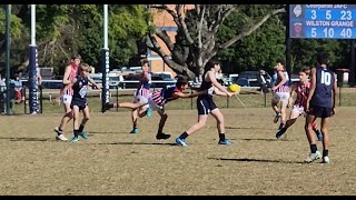 Rd 14 Coorparoo Roos vs Wilston Grange U13 Div 1 AFL 4824 Matty 19 [upl. by Tutt]