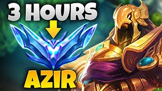 THIS is how you CLIMB to DIAMOND in 3 HOURSwith ONLY Azir Season 14 [upl. by Erlene]