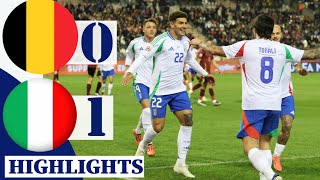 BELGIUM vs ITALY 0  1 EXTENDED HIGHLIGHT  EUFA NATIONS LEAGUE ALL GOALS 2024 [upl. by Melton380]