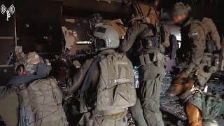 Israeli Navys Shayetet 13 Navy SEALs Operating in the Shifa Hospital idf [upl. by Ahsykal]